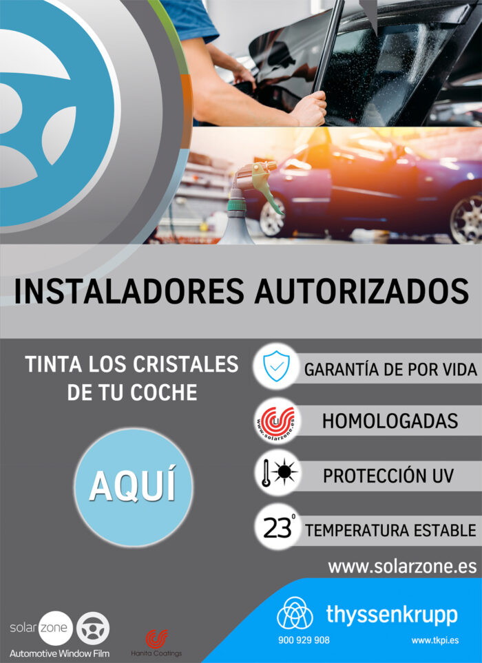 Cartel installador autorizado SolarZone
