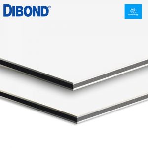 DIBOND® blanco 9003 mate/brillo 4.050 x 1.500 x 3 mm